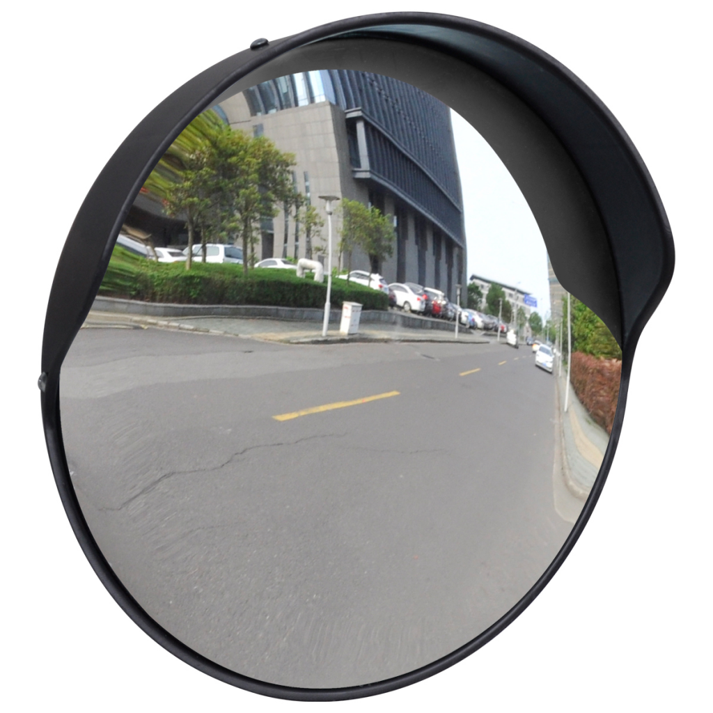 Picture of Online Gym Shop CB17495 PC Plastic Outdoor Convex Traffic Mirror&#44; Black - 12 in.