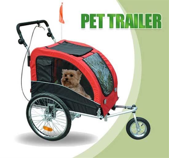 Picture of Online Gym Shop CB15797 Elite II Pet Dog Bike Bicycle Trailer Stroller Jogger with Suspension