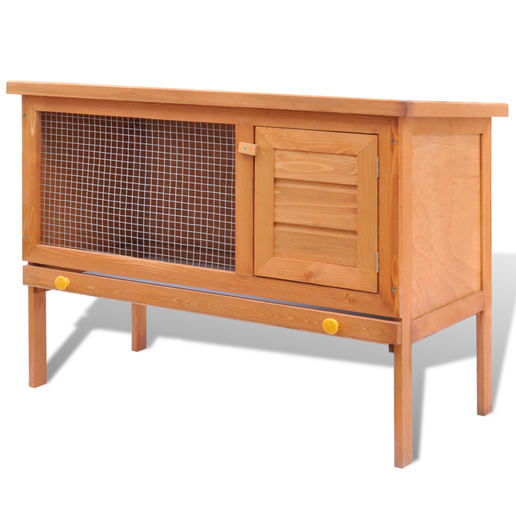 Picture of Online Gym Shop CB17590 Outdoor Wooden Chicken Coop Rabbit Hutch Small Animal House Pet Cage 1 Layer - 36 in.