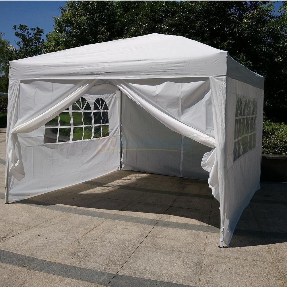 Picture of  CB19149 10 x 10 ft. Outdoor EZ Pop Up Tent Gazebo Canopy with Carry Bag - White