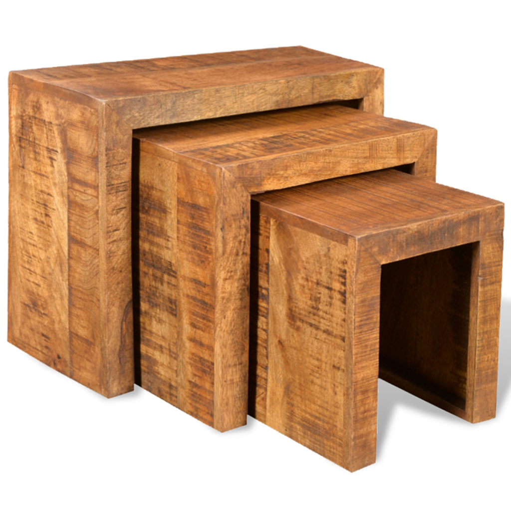 Picture of  CB17988 Antique-style Mango Wood&#44; Nesting Tables - Set of 3
