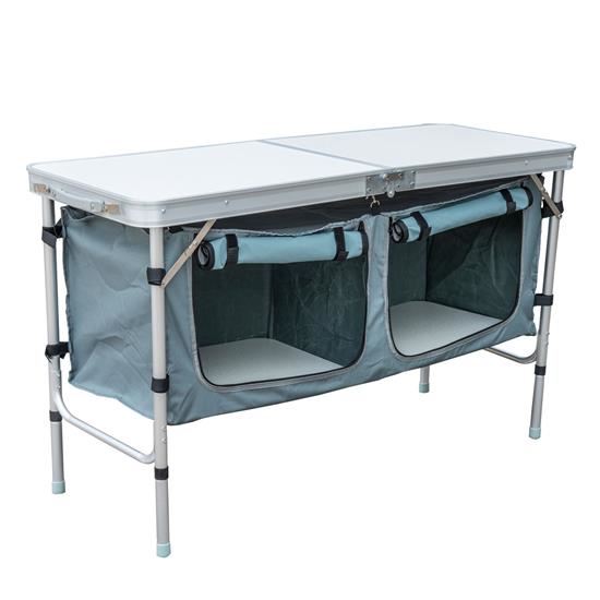 Picture of  CB15550 47 in. Aluminum Camping Folding Camp Table with Carrying Handle & Storage