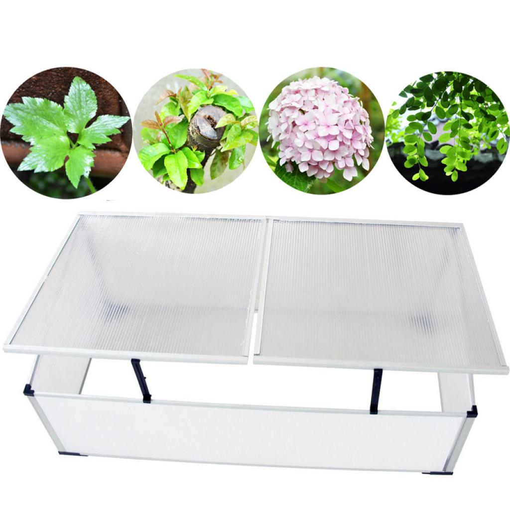 Picture of  CB18497 Garden Greenhouse Polycarbonate Cold Frame - 2 Lids