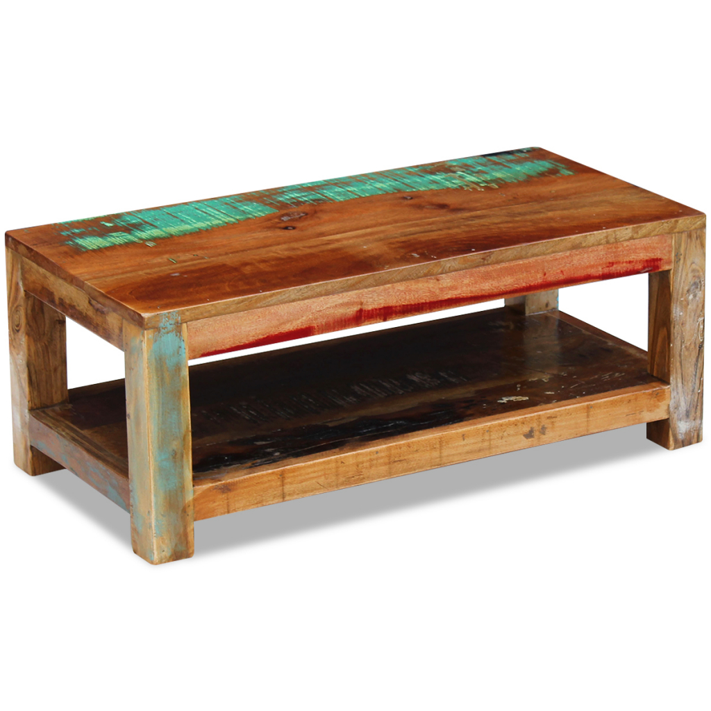 Picture of  CB19591 Solid Reclaimed Wood Coffee Table - 35.4 x 17.7 x 13.8 in.
