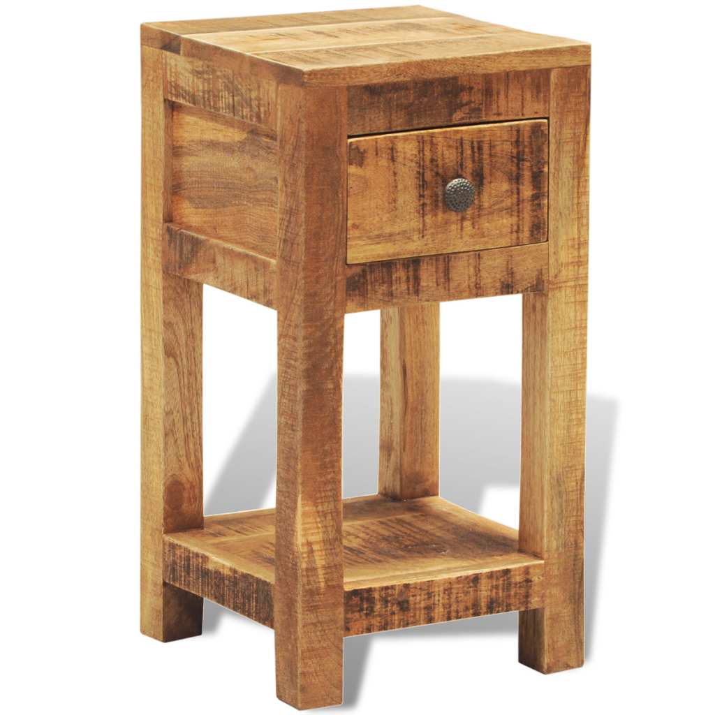 Picture of  CB19384 Solid Wood Display Side Table Nightstand with 1 Drawer