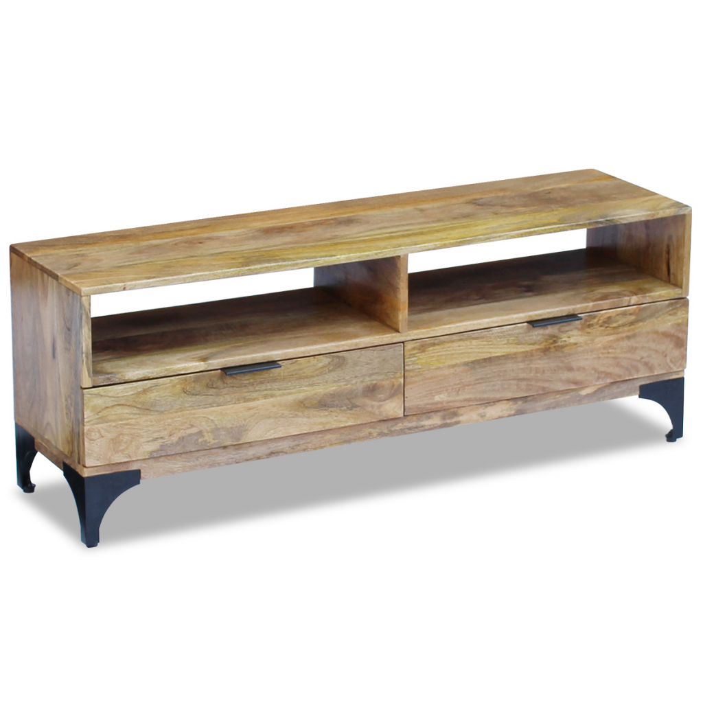 Picture of  CB19607 TV Stand Mango Wood - 47.2 x 13.8 x 17.7 in.