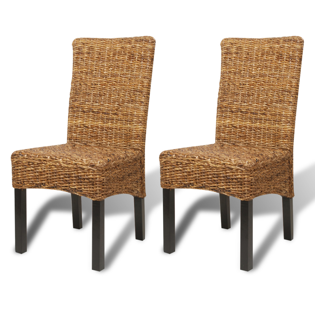 Picture of  CB19560 2 Piece Abaca Dining Chairs - Brown - 18.5 x 19.7 x 38.2 in.