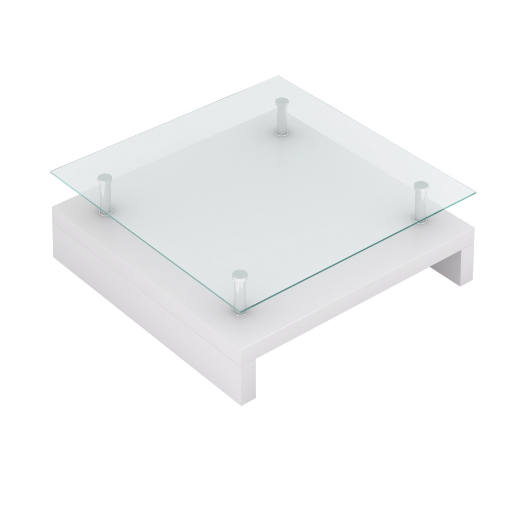 Picture of  CB19270 Glass Coffee Table Square White