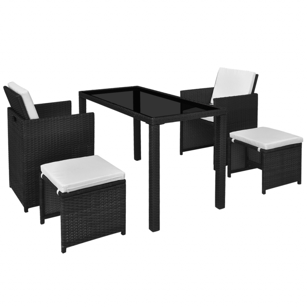 Picture of  CB19246 11 Piece Outdoor Poly Rattan Dining Set&#44; Black