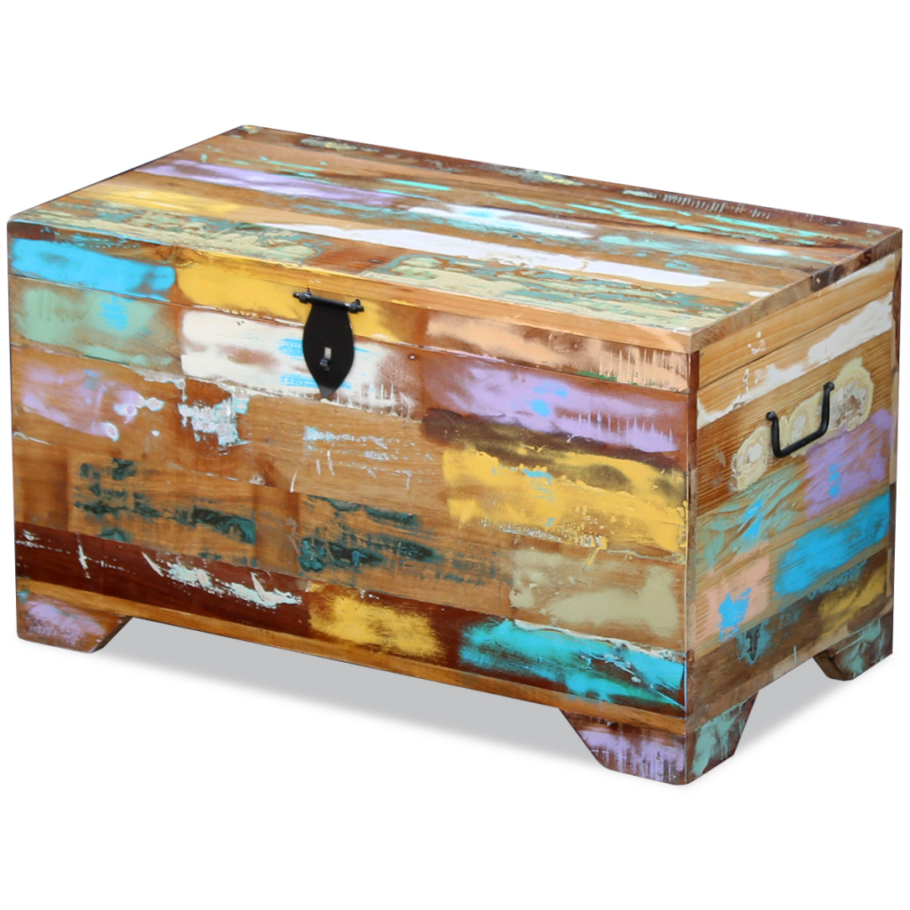 Picture of  CB19570 Solid Reclaimed Wood Storage Chest&#44; Multi Color
