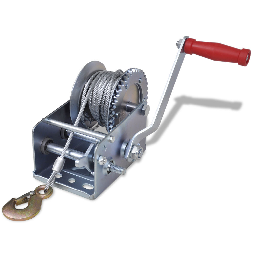 Picture of  CB17490 2000 lbs Heavy Duty Hand Crank Boat ATV Trailer Winch with Hook