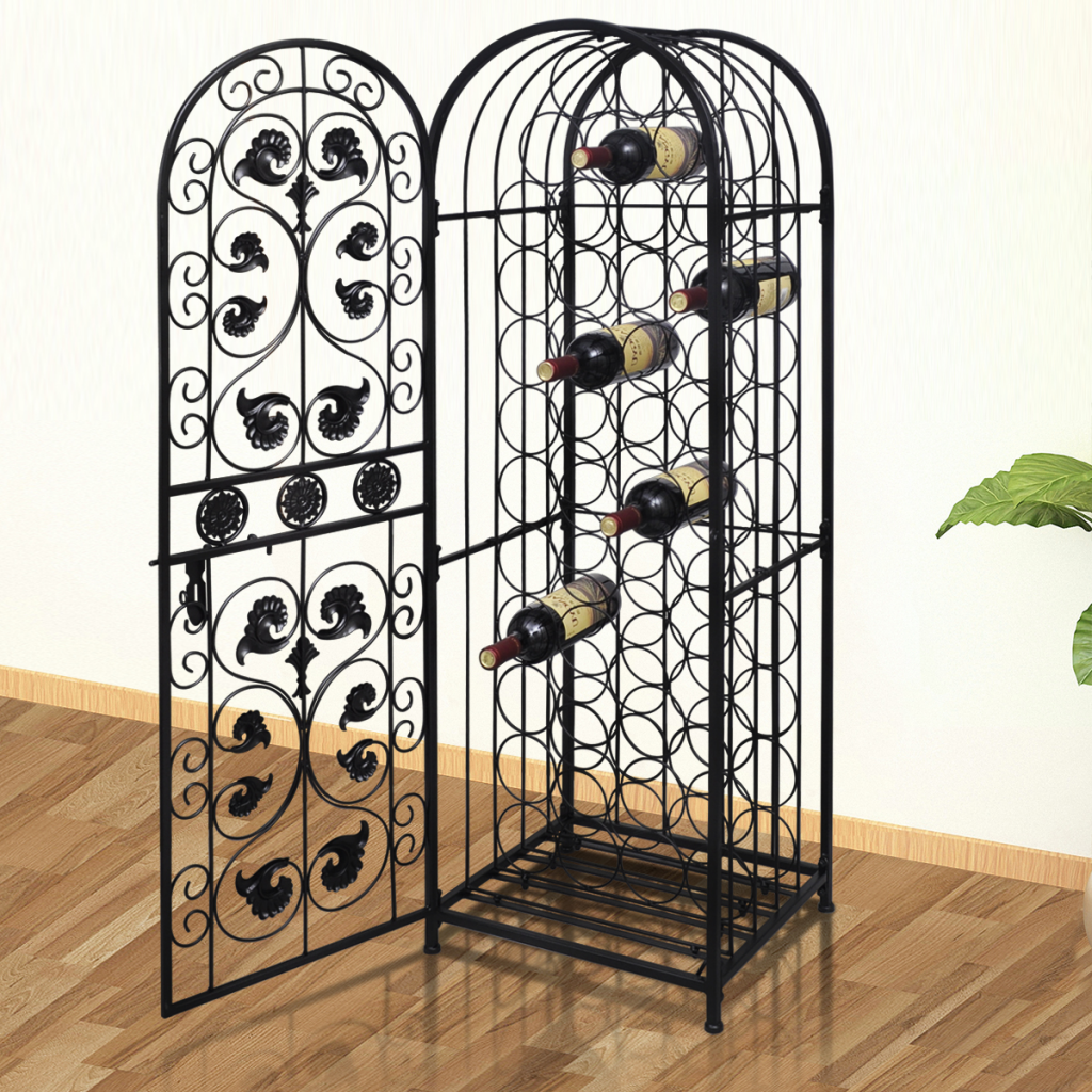 Picture of  CB17969 Metal Wine Cabinet Rack Wine Stand for 45 Bottles