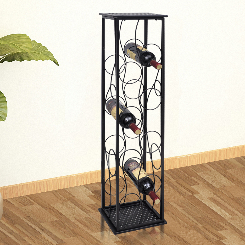 Picture of  CB17971 Metal Wine Rack Wine Stand for 8 Bottles