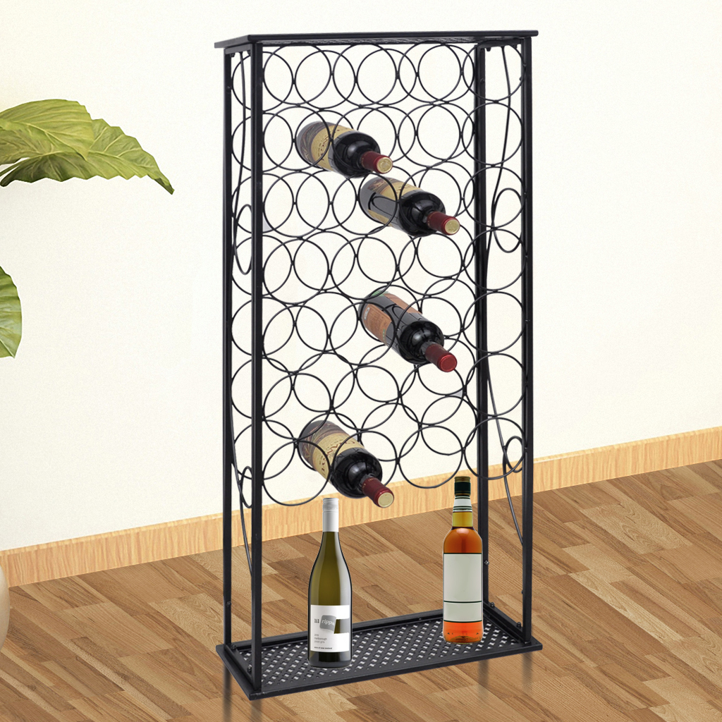 Picture of  CB17972 Metal Wine Rack Wine Stand for 28 Bottles