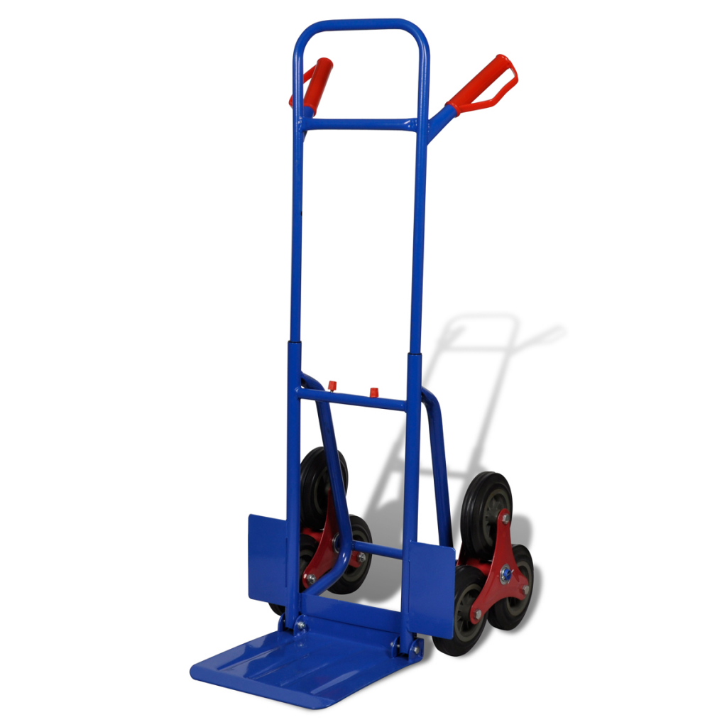 Picture of  CB17388 Warehouse Moving Dolly Cart Sack Truck 6-wheel&#44; Blue & Red