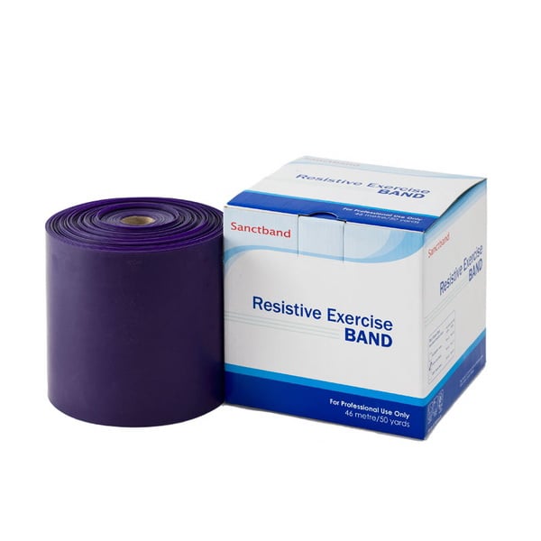 550PL 50 yards Sanctband Resistive Exercise Band, Plum