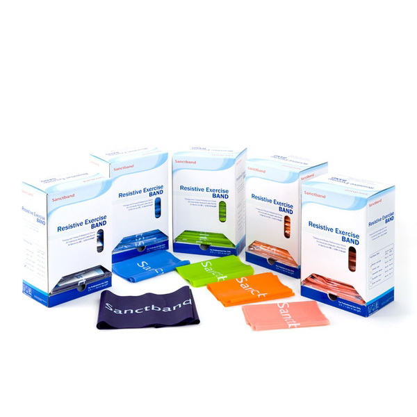 570PL Sanctband Resistive Exercise Band Dispenser, Plum - 30 Piece