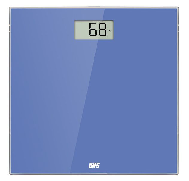 Optima Home Scales  Essence Bathroom Body Weight Scale, Blue