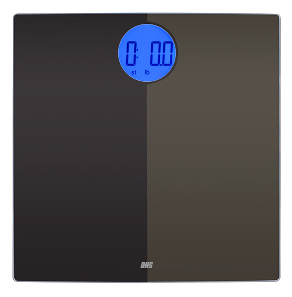 Shadow Bathroom Body Weight Scale, Black