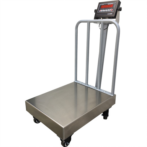 Picture of Optima Scale OP-915-1214-150 150 lbs Mild Steel Platform & Stainless Steel Bench Scale