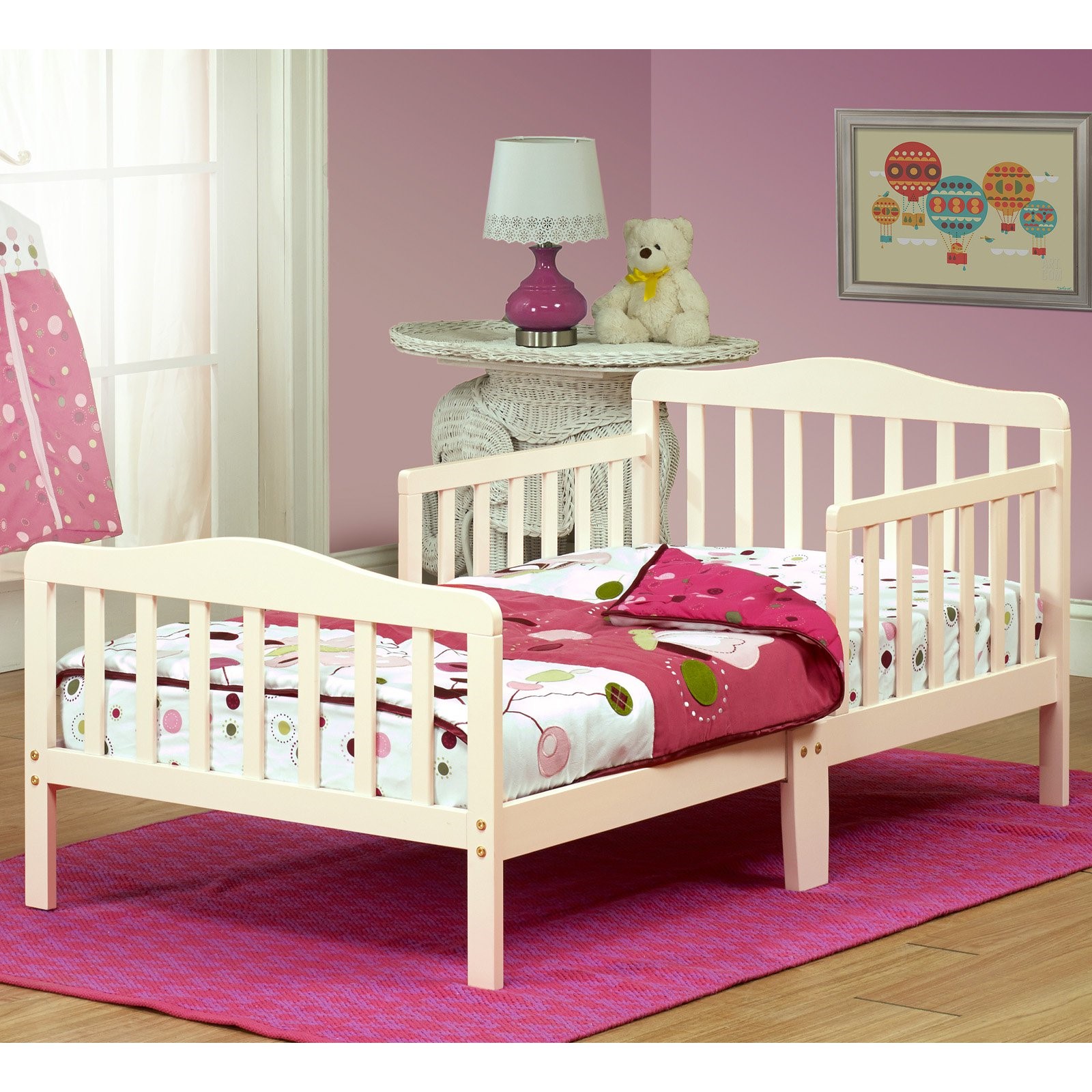 Picture of Orbelle 401FW 32 x 28 x 3.5 in. Toddler Baby Bed - French White