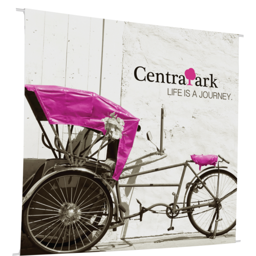 7WX8H-G-ODC-3PP 7 x 8 ft. 6.5 oz Outdoor Canvas Single Sided Hanging Banner - 3 in. Pole Pocket Top & Bottom