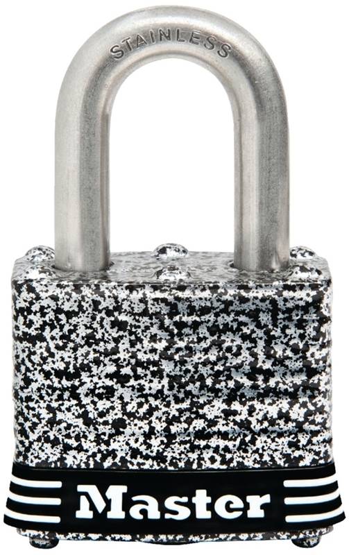 Picture of Master Lock 1977255 1.5 in. Stainless Steel Laminated Padlock