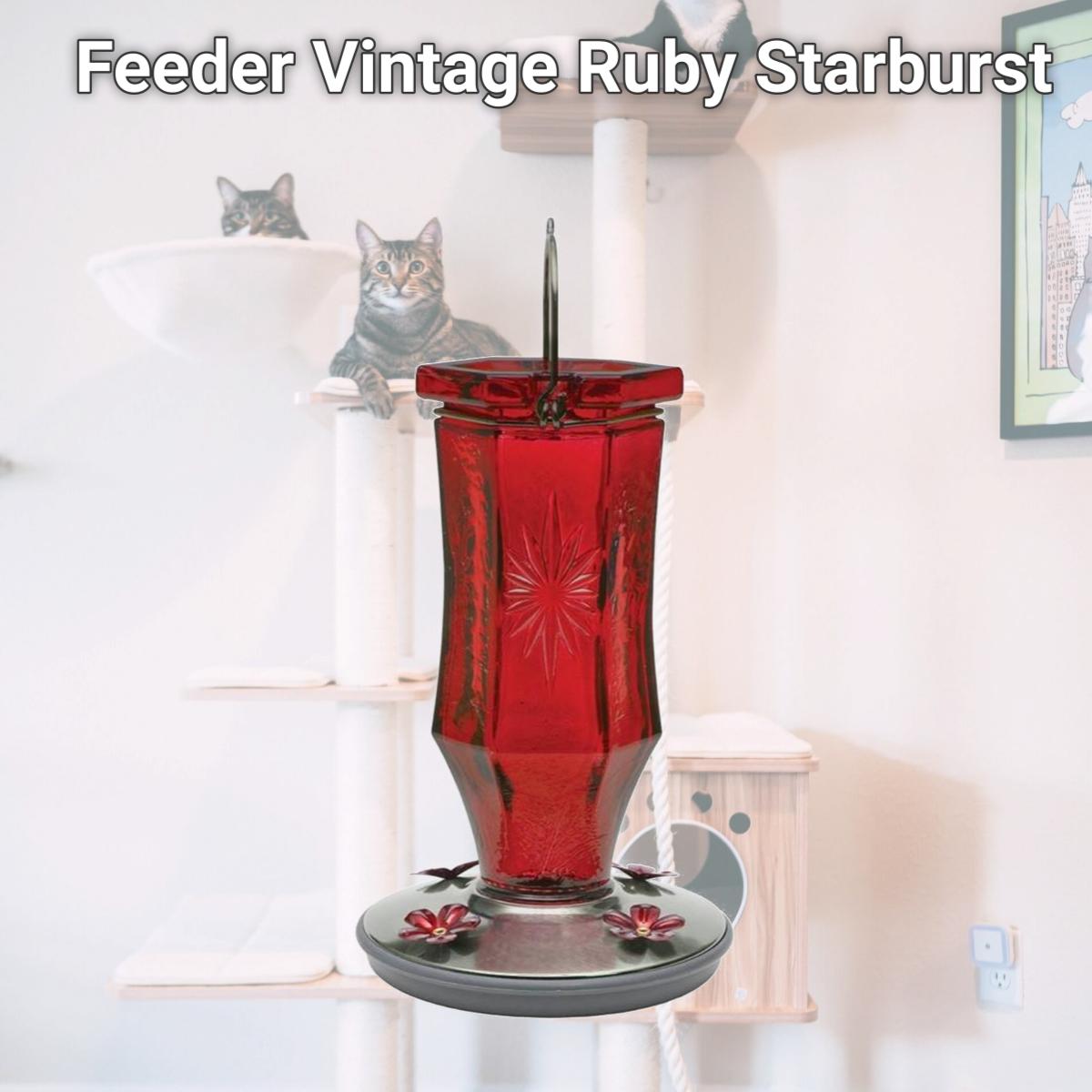 Picture of Woodstream 2277838 Feeder Vintage Ruby Starburst