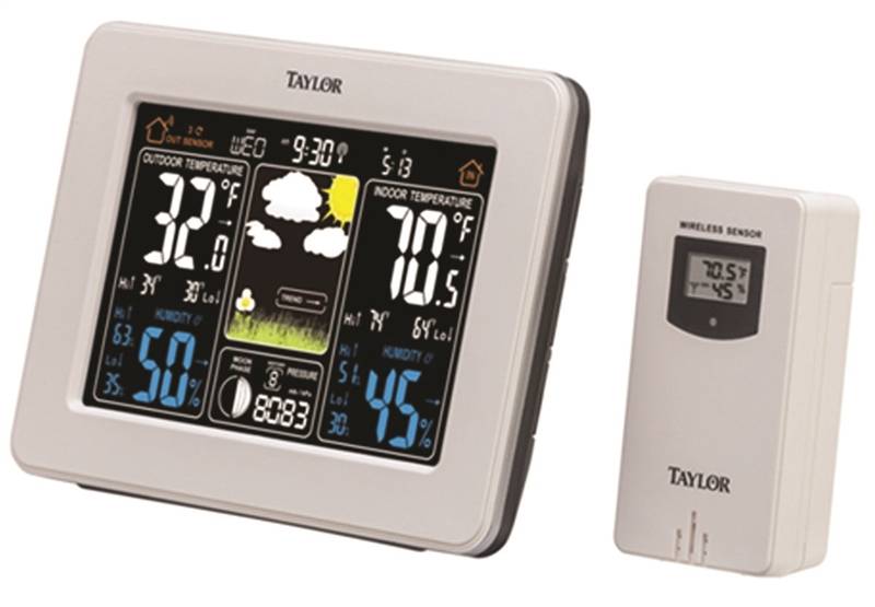 Wireless In/Out Forecaster w/Color Disp