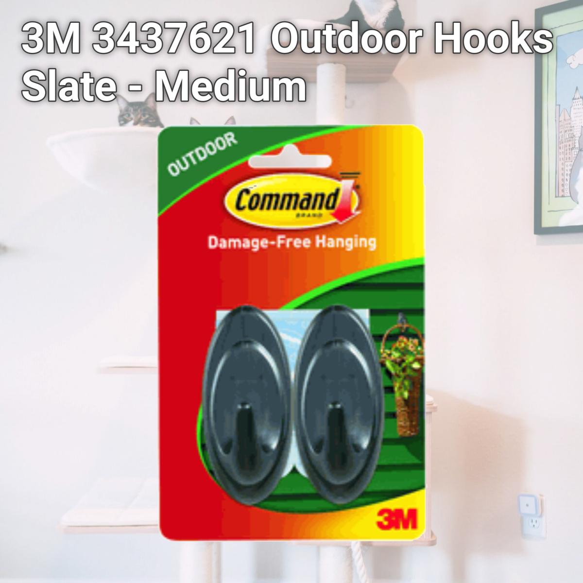 Picture of 3M 3437621 Outdoor Hooks Slate - Medium