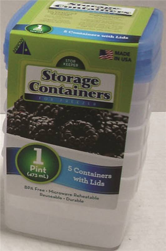 Picture of Arrow Plastics Manufacturing 519892 Container Storage Keeper 1 Pint -  Pack of 5