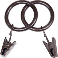 0.62-0.75 in. Clip Ring - Dark Brown
