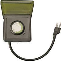 Picture of Coleman Cable 1827203 Woods Heavy Duty Outdoor Mechanical Timer, 125V - 15A, 30 Min Inter Val - 24 Hrs - 24 Cycles per day