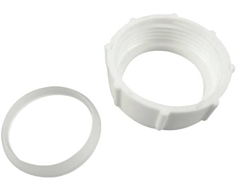 Slipjoint 1.25 Nut & Washer, White