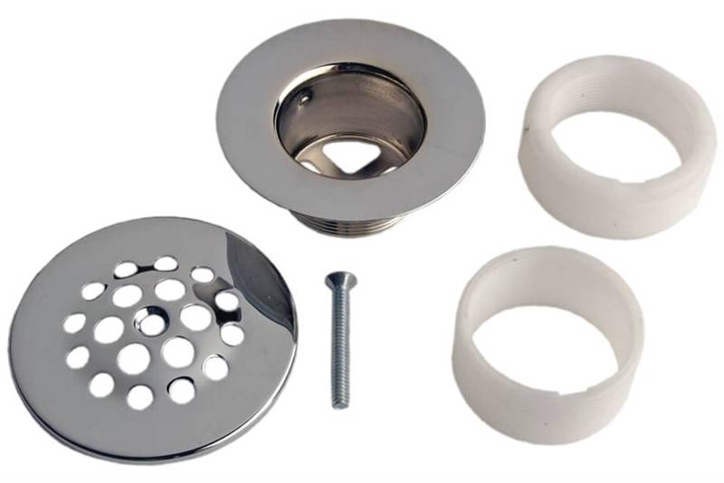 Drain Strainer Chrome Tub - Chrome - 0.75 in.