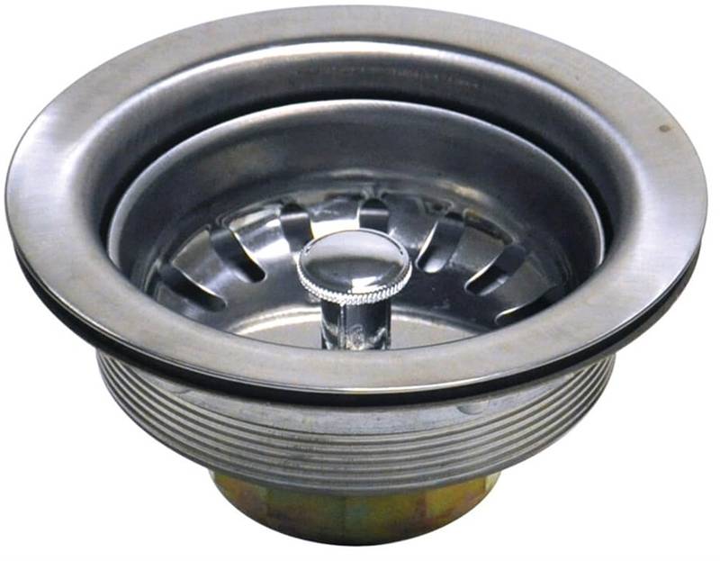 Universal Basket Strainer Assembly - Brass - Stainless Steel