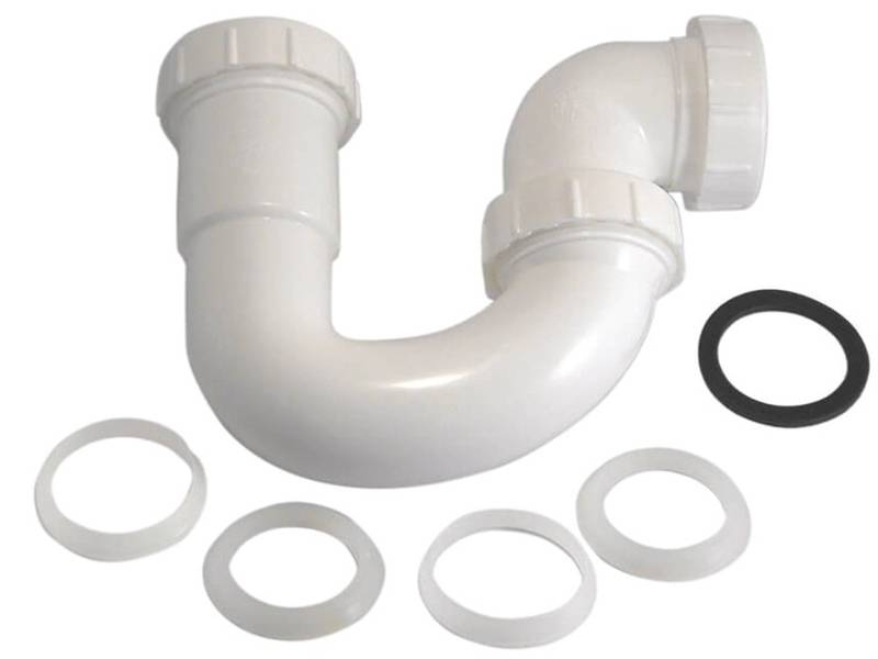 Slip Joint Swivel P-Trap, 1.5 in., Plastic for Use with Kitchen & Bathroom Sinks
