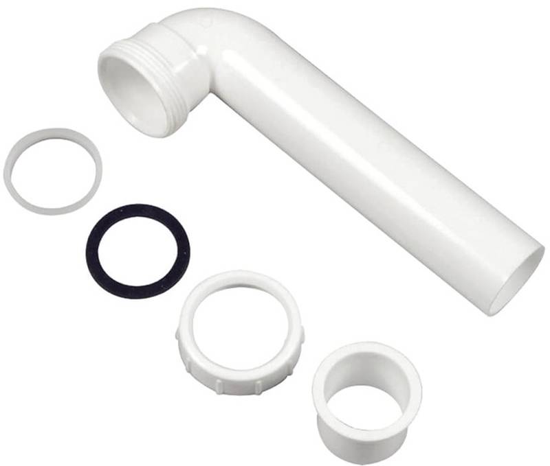 Slip Joint Waste Arm, 1.5 x 7 in., Plastic - White