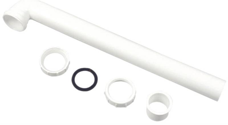 Slip Joint Waste Arm White 1.5 x 15 in. Plastic