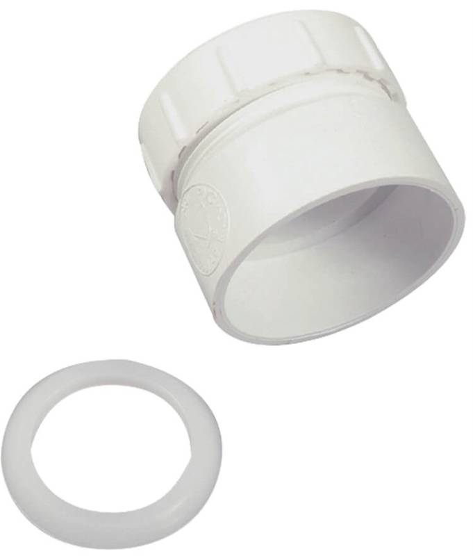 Trap Adapter with Nut & Washer - Slip Joint - PVC