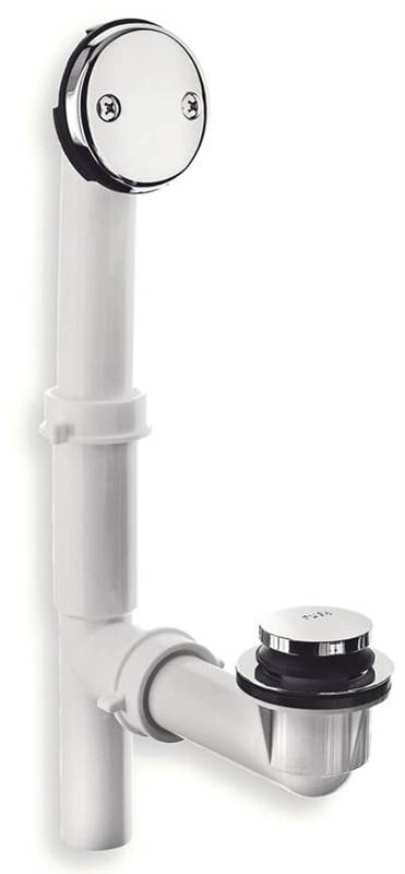 Tub Drain Lift & Turn Kit with Chrome