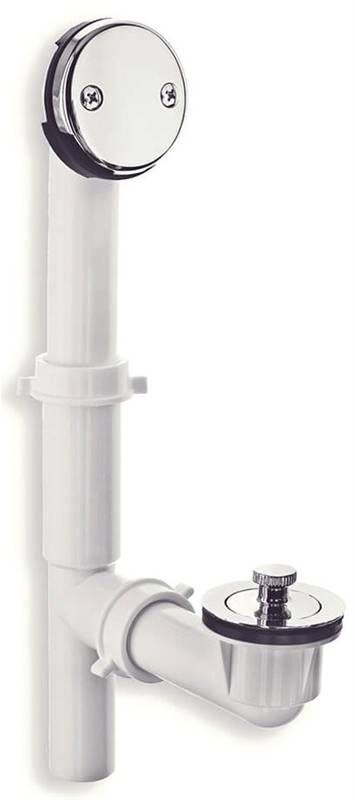 Tub Drain Twist & Turn Kit with Chrome
