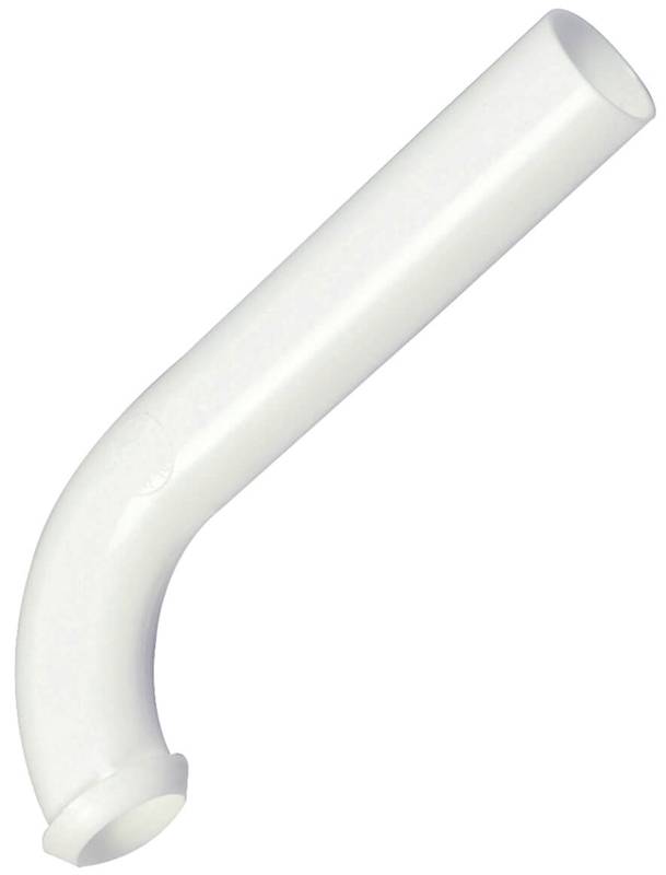 Wall Bend Plastic, 1.25 x 8 - White