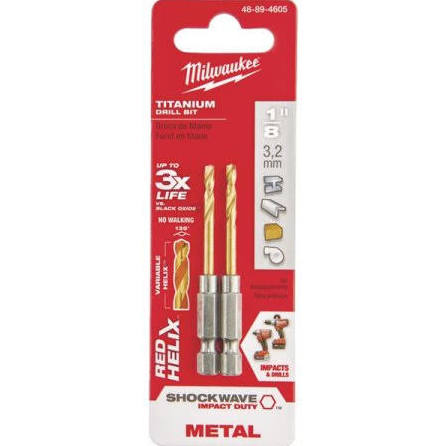 Picture of Milwaukee Electric Tools 7577679 Impact Duty Drill Bit&#44; 0.12 in.