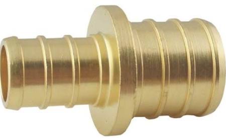 1 in. x 3/4 in. Brass PEX-A Expansion Reducing Barb Coupling