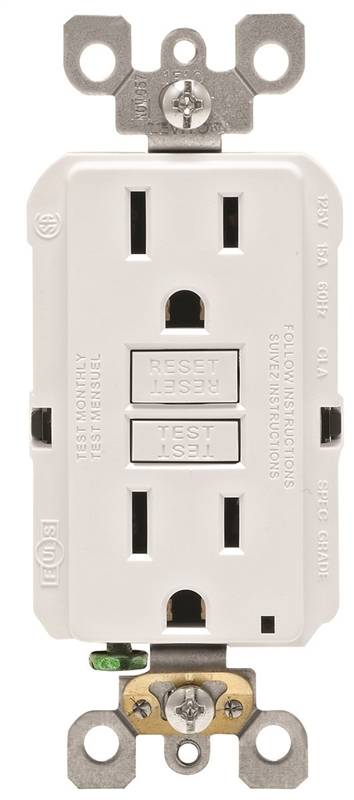 Self-Test GFCI Receptacle & Outlet - White
