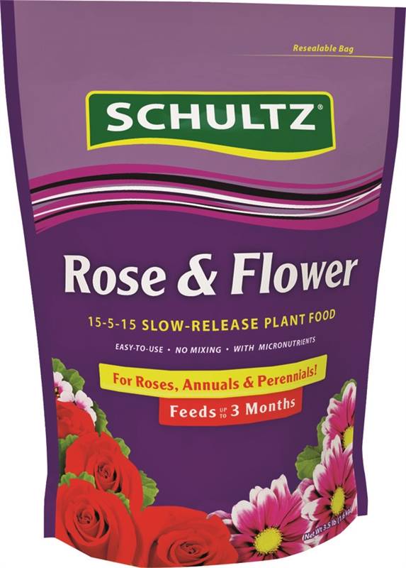 Slow-Release Rose & Flower Fertilizer, 3.5 lbs, Granules