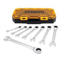 7522410 SAE Ratcheting Combination Wrench Set, 8 Piece, Metal, Full Polish