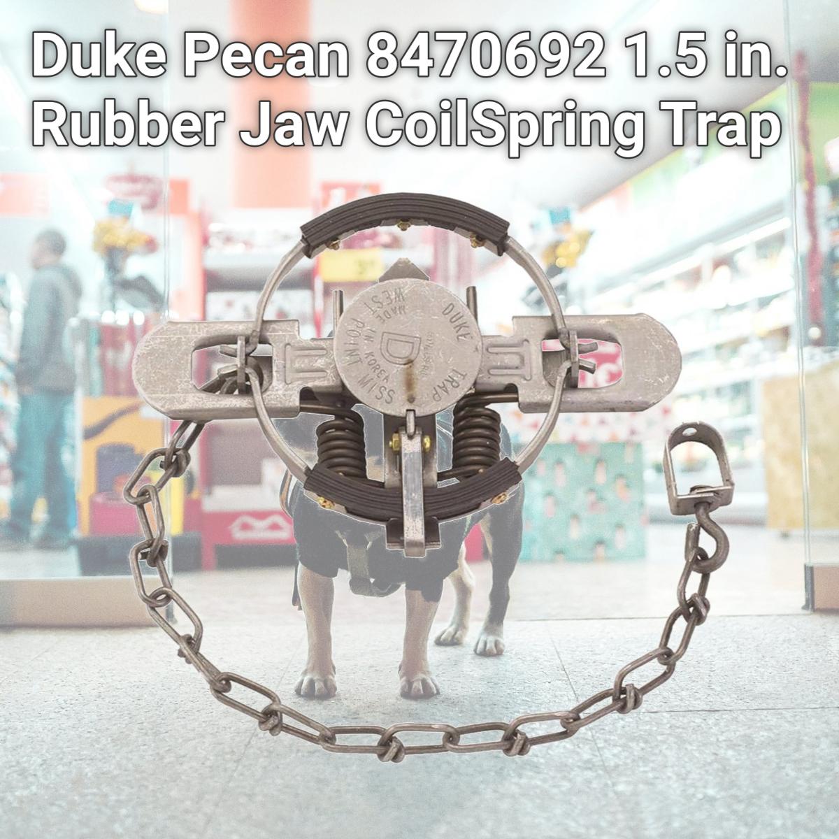 Picture of Duke Pecan 8470692 1.5 in. Rubber Jaw CoilSpring Trap