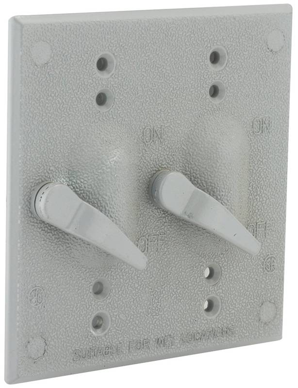 Picture of Hubbell Electrical Products 1134592 125 V&#44; 15 Amp Two Gang Device Mount Switch Cover